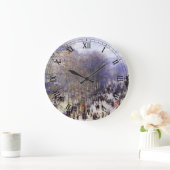 ブーレバードデカプシネズバイクロードモネファインアート ラージ壁時計 (ホーム)