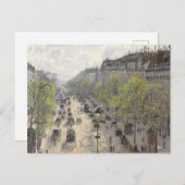 ブーレバードモンマルトルカミーリピサロ ポストカード (正面/裏面)