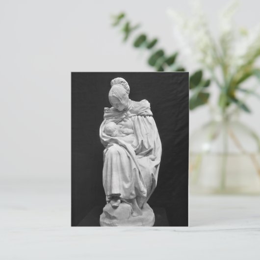 ブーロナイ食べ物を与えズの女の子 ポストカード (スタンド正面)