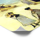 ブーローニュビーチバイエドゥアードマネ ポスター (角)