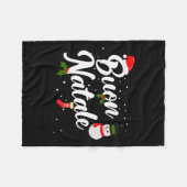 ブーンイタリアンクリスマス フリースブランケット (正面(横))