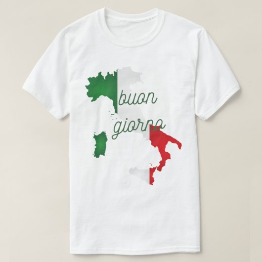 ブーンイタリアンジョルノ良い朝イタリアン句。 Tシャツ (デザイン正面)