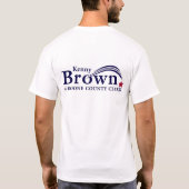 ブーン郡の事務員のTシャツのためのKennyブラウン Tシャツ (裏面)