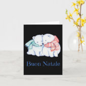 ブーン・ナターレがクリスマス祝いに陽気 カード (黄色い花)