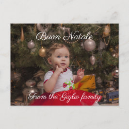 ブーン・ナターレ | あなたの写真 ポストカード