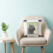 ブーヴィエデフランダレスフォトシルエットパーソナライズされた クッション (椅子)