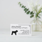 ブーヴィエデフランダースシルエット 名刺 (スタンド正面)