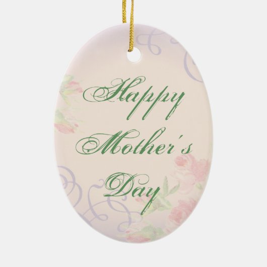 ブーヴィエデフランダースハートマママセラミックオーナメント セラミックオーナメント (裏面)