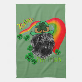 ブーヴィエデフランドリスSt patricks キッチンタオル