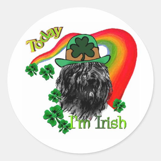 ブーヴィエデフランドリスSt patricks ラウンドシール (正面)