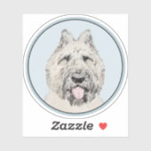 ブーヴィエデフランドレ絵画ス – オリジナルドッグアート シール (シート)