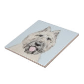 ブーヴィエデフランドレ絵画ス – オリジナルドッグアート タイル (側面)