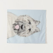 ブーヴィエデフランドレ絵画ス – オリジナルドッグアート タペストリー (正面(横))