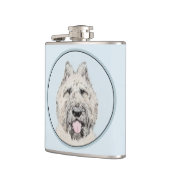 ブーヴィエデフランドレ絵画ス – オリジナルドッグアート フラスク (左)