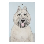 ブーヴィエデフランドレ絵画ス – オリジナルドッグアート ミニクリップボード (裏面)