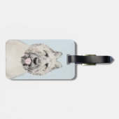 ブーヴィエデフランドレ絵画ス – オリジナルドッグアート ラゲッジタグ (裏面横)