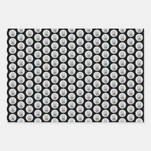 ブーヴィエデフランドレ絵画ス – オリジナルドッグアート ラッピングペーパーシート (正面3)