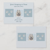 ブーヴィエデフランドレ絵画ス – オリジナルドッグアート 名刺 (正面/裏面)