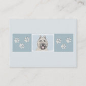 ブーヴィエデフランドレ絵画ス – オリジナルドッグアート 名刺 (裏面)