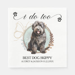 ブーヴィエ・デ・フランドレス・ナプキンと犬の写真 スタンダードランチョンナプキン