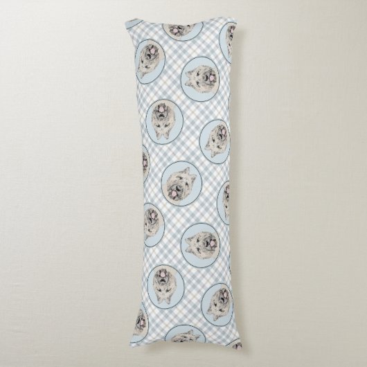 ブーヴィエ・デ・フランドレ絵を描スのファウンブリンドルドッグアート ボディピロー (正面縦)