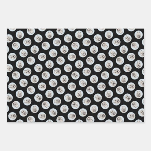 ブーヴィエ・デ・フランドレ絵を描スのファウンブリンドルドッグアート ラッピングペーパーシート (正面3)