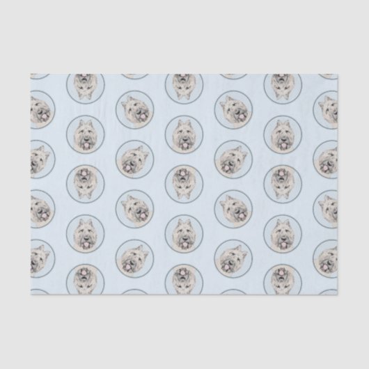 ブーヴィエ・デ・フランドレ絵を描スのファウンブリンドルドッグアート 薄葉紙 (正面)