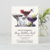 ブーージー誕生日バッシュハロウィンカクテルパーティー 招待状 (スタンド正面)