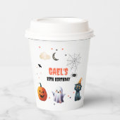 ブー不気味キュートハロウィーン幽霊誕生日デコール 紙コップ (正面)