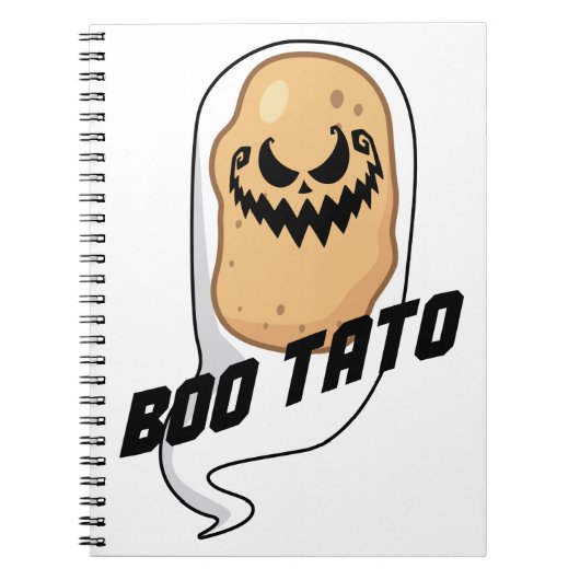 ブー不気味タゴ食品ハロウィーン ノートブック (正面)