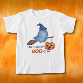 ブー不気味ハロウィーンの家族のマッチング子供 Tシャツ
