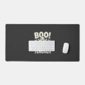 ブー先生 ハロウィン ゴースト デザイン_1 デスクマット (キーボード&マウス)
