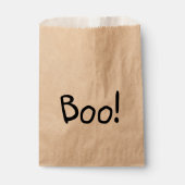 ブー可愛おもしろいい手書きタイポグラフィハロウィン フェイバーバッグ (正面)