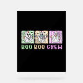 ブー名門私立校風のクーナースハロウィーン仮装の女性男性 アクリルサイン (正面)