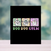 ブー名門私立校風のクーナースハロウィーン仮装の女性男性 アクリルサイン (ニュートラル)