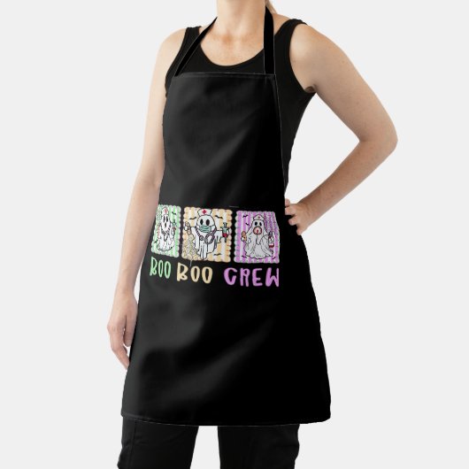 ブー名門私立校風のクーナースハロウィーン仮装の女性男性 エプロン (インサイチュ)