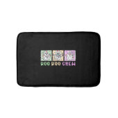 ブー名門私立校風のクーナースハロウィーン仮装の女性男性 バスマット (正面)