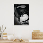 ブー子猫と目まいこうもりポスター ポスター (キッチン)