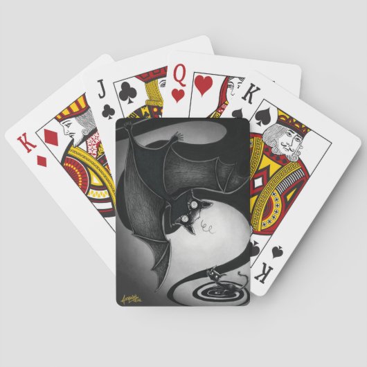 ブー子猫とDizzyこうもりトランプ トランプ (裏面)