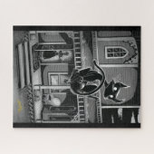 ブー子猫ゴー飛んでいるジグソーパズル ジグソーパズル (横)