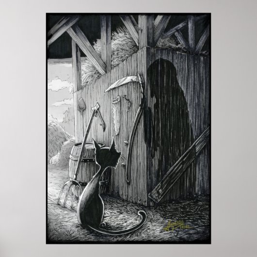 ブー子猫ステアアットシャドウポスター ポスター (正面)