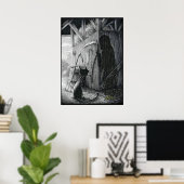 ブー子猫ステアアットシャドウポスター ポスター (ホームオフィス)