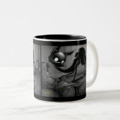 ブー子猫ブーツ2トーンのコーヒーマグをポークブーツ ツートーンマグカップ (正面右)