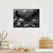 ブー子猫ホークRavenポスター ポスター (キッチン)