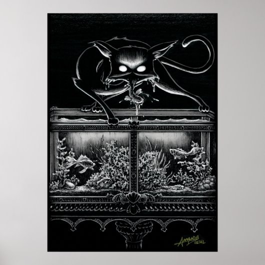 ブー子猫水族館ポスターの急襲 ポスター (正面)