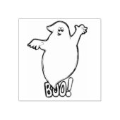ブー幽霊イラストレーションアートスタンプ ラバースタンプ (インプリント)