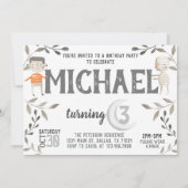 ブー幽霊ハロウィーン誕生日パーティー招待 招待状 (裏面)