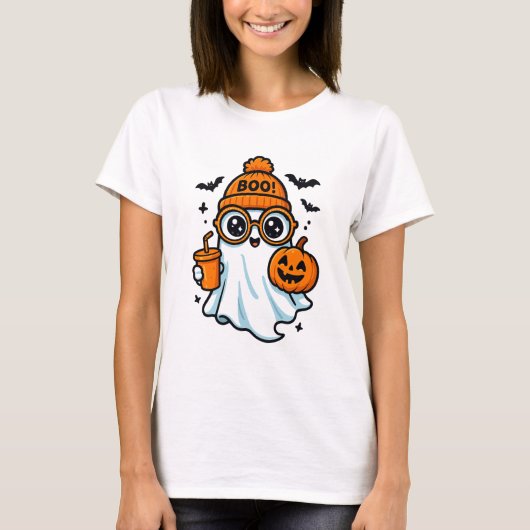 ブー幽霊パンプキンビール Tシャツ (正面)