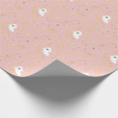 ブー幽霊パーティーナプキンズフォーガールバースデーパーティー ラッピングペーパー (角)