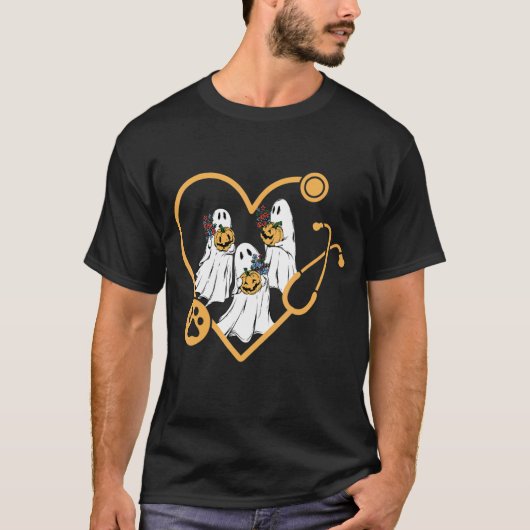 ブー幽霊獣医不気味獣医テクニシャン動物 Tシャツ (正面)